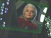 Admirál Janeway na borgském displayi